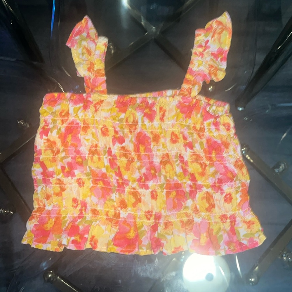 18-24 months girl Smocked multi colored Sleeveless top